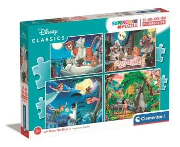 Puzzle Disney Classics 4v1 (20+60+100+180 dílků)