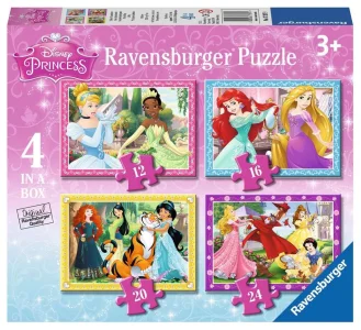 Puzzle Disney Princezny: Láskyplná péče 4v1 (12,16,20,24 dílků)