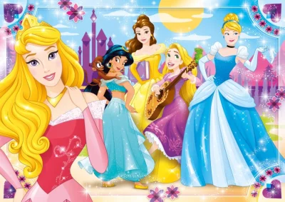 Puzzle Disney princezny MAXI 104 dílků