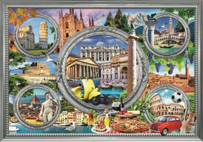 Puzzle Dovolená v Itálii 1000 dílků