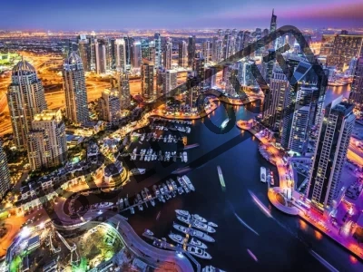 Puzzle Dubaj v Perském zálivu 1500 dílků
