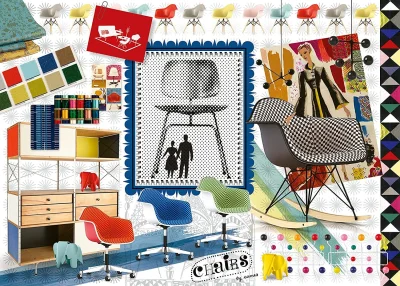 Puzzle Eames: Design Spectrum 1000 dílků