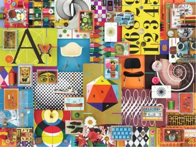Puzzle Eames: Domeček z karet 1500 dílků