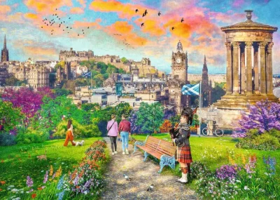 Puzzle Edinburská romance 1000 dílků