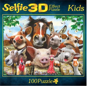 Puzzle Farma selfie 3D 100 dílků