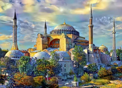 Puzzle Hagia Sophia, Istanbul, Turecko 1000 dílků