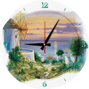 Puzzle hodiny Večer u Egejského moře 570 dílků (včetně rámu)