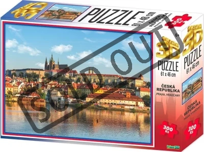Puzzle Hradčany, Praha 3D 300 dílků