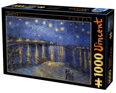 Puzzle Hvězdná noc nad Rhonou 1000 dílků
