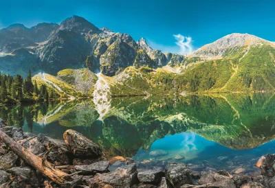 Puzzle Jezero Morskie Oko, Tatry 1500 dílků