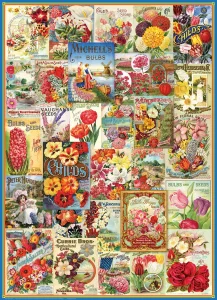 Puzzle Katalog semínek: Květiny 1000 dílků