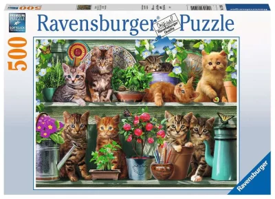 Puzzle Kočičí police 500 dílků