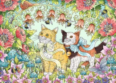 Puzzle Kočičí přátelství 1000 dílků