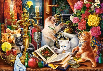 Puzzle Koťata kouzelníci 1000 dílků