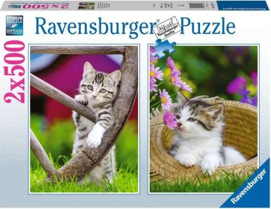 Puzzle Koťata na venkově 2x500 dílků