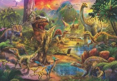 Puzzle Království dinosaurů 500 dílků