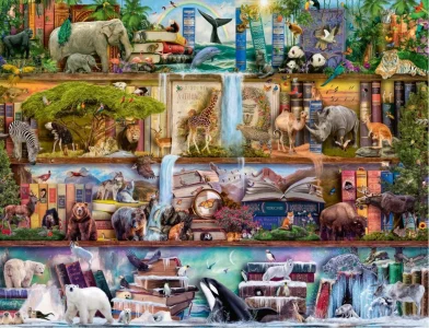 Puzzle Království divokých zvířat 2000 dílků