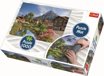 Puzzle Letní Alpy 1000 dílků + Podložka pod puzzle