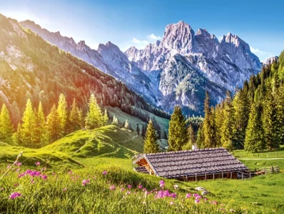 Puzzle Léto v Alpách 500 dílků