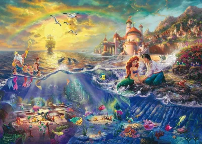 Puzzle Malá mořská víla Ariel 1000 dílků
