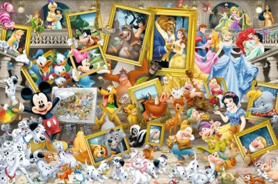 Puzzle Malíř Mickey 5000 dílků