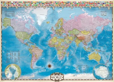 Puzzle Mapa světa 1000 dílků