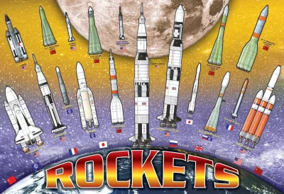 Puzzle Mezinárodní vesmírné rakety 100 dílků