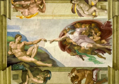 Puzzle Michelangelo Buonarroti: Stvoření Adama 1000 dílků