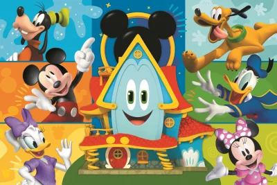 Puzzle Mickeyho klubík: Mickey Mouse a kamarádi MAXI 24 dílků