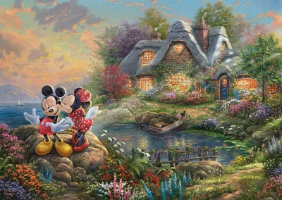 Puzzle Miláčci Mickey a Minnie 1000 dílků