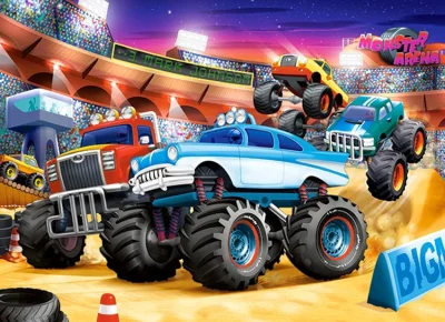 Puzzle Monster Truck Show 70 dílků