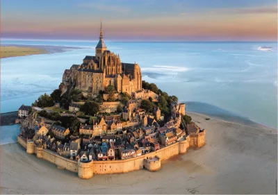 Puzzle Mont Saint Michel ze vzduchu 1000 dílků