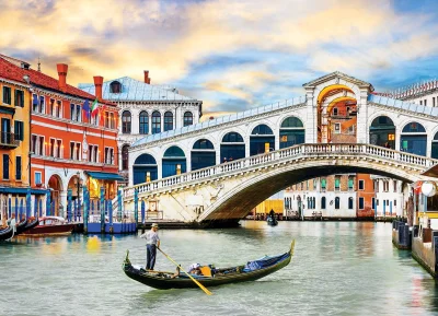 Puzzle Most Rialto, Benátky 1000 dílků