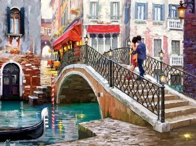 Puzzle Most v Benátkách 2000 dílků
