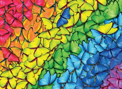 Puzzle Motýlí duha 1000 dílků