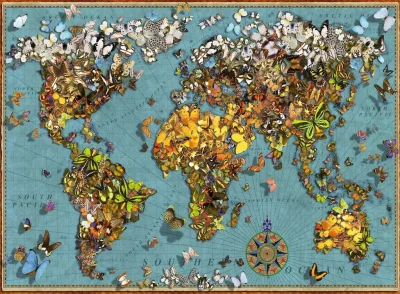 Puzzle Motýlí svět 500 dílků