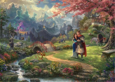 Puzzle Mulan: Květy lásky 1000 dílků