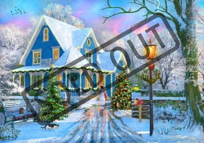 Puzzle Doma o Vánocích 1000 dílků
