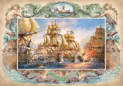 Puzzle Námořní bitva 2000 dílků