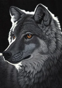 Puzzle Noční vlk 1000 dílků