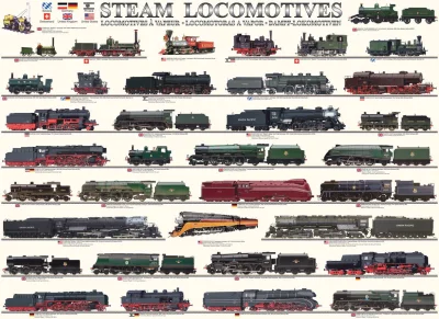 Puzzle Parní lokomotivy 1000 dílků
