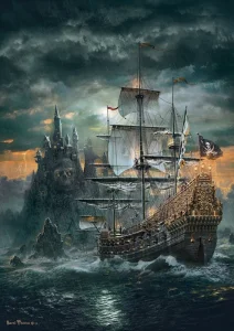 Puzzle Pirátská loď 1500 dílků