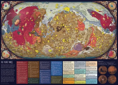 Puzzle Planeta Mars 1000 dílků