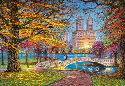 Puzzle Podzimní Central Park, New York 1500 dílků