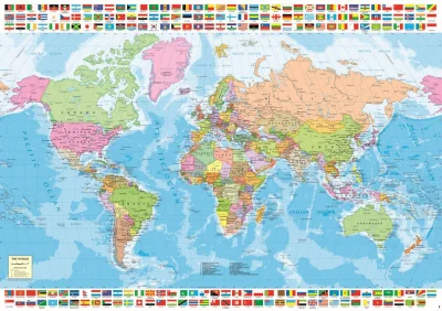 Puzzle Politická mapa světa 1500 dílků
