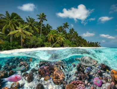 Puzzle Potápění na Maledivách 2000 dílků