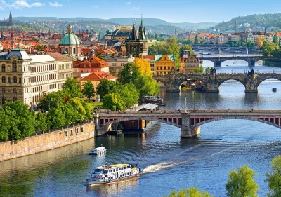 Puzzle Pražské mosty 500 dílků