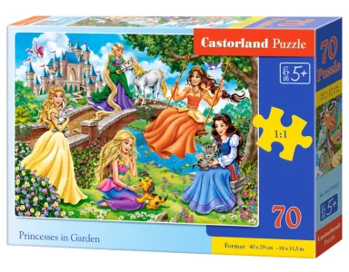 Puzzle Princezny v zahradě 70 dílků