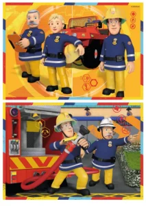 Puzzle Požárník Sam v akci 2x12 dílků