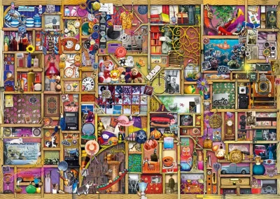 Puzzle Sběratelova skříň 1000 dílků